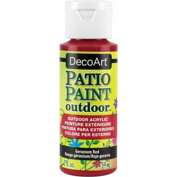 Deco Art GERANM RED-PATIO PAINT 2 OZ DCP-7